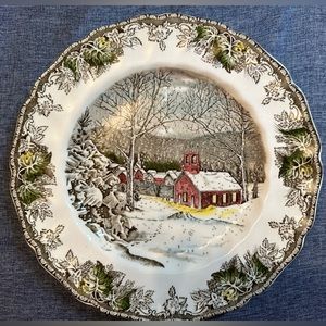 The Friendly Village, Johnson Brothers, Dinner Plate, Very Good Condition